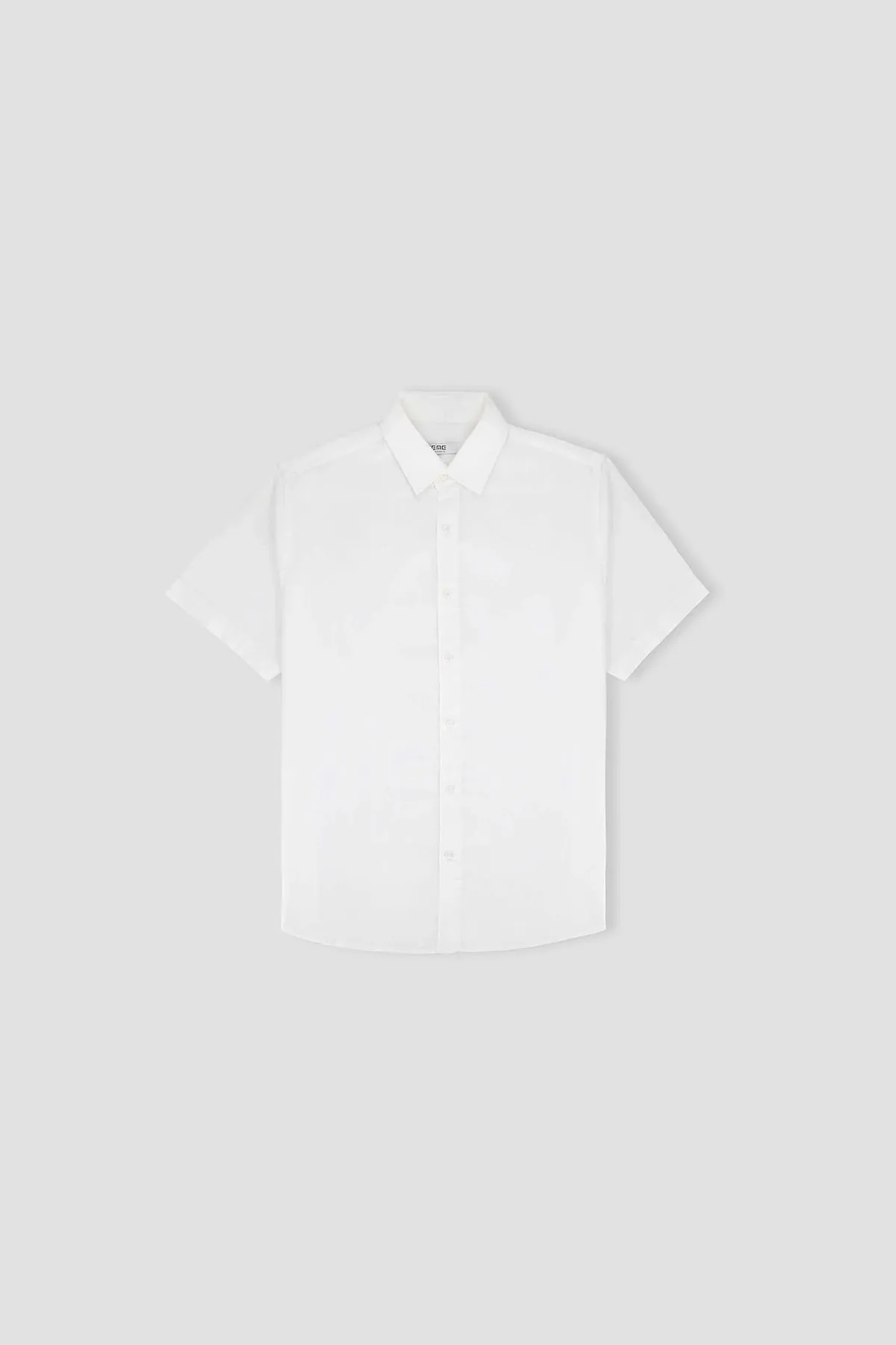 Solid Half Sleeve Shirt For Men - White