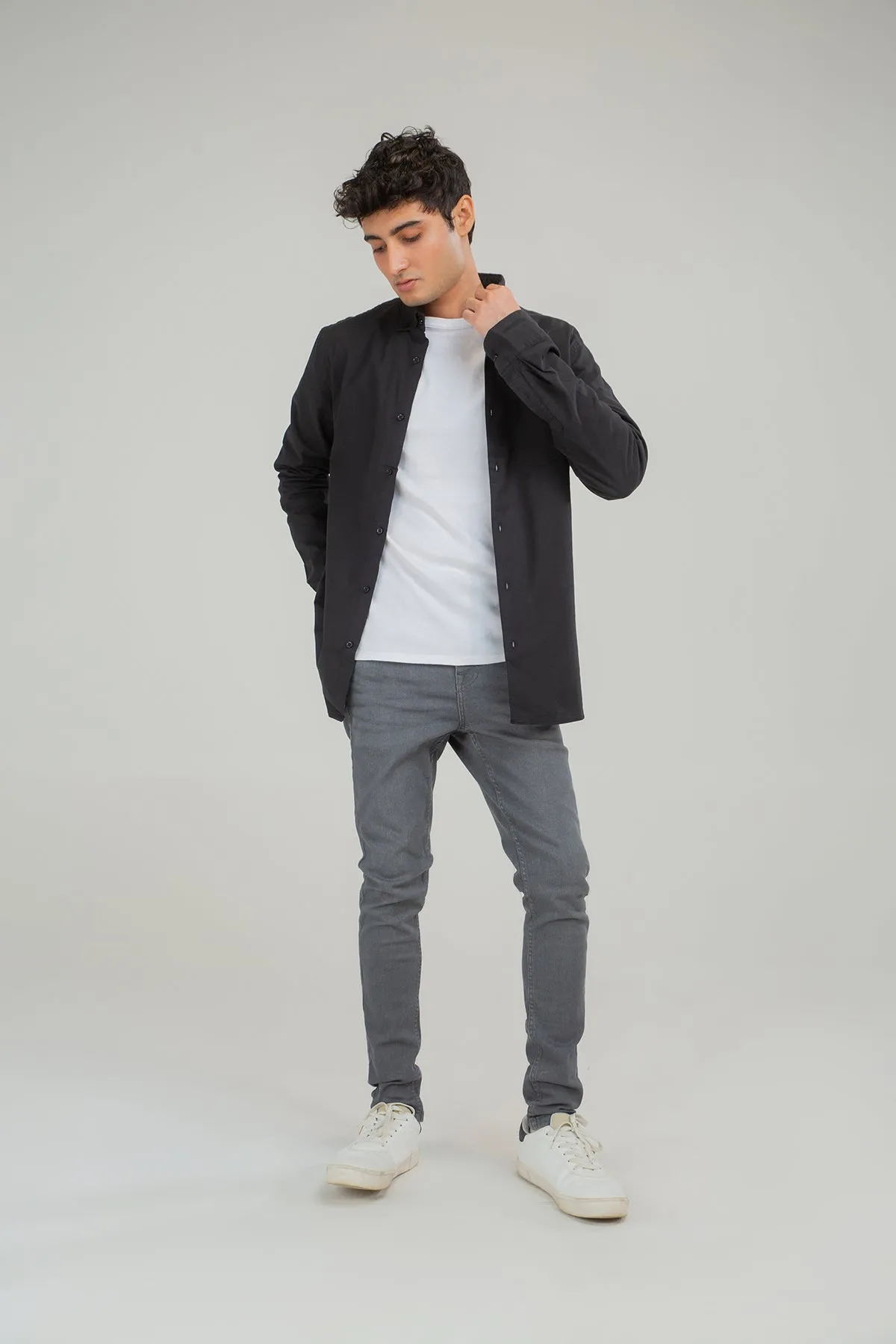 Solid Shirt for men - Black