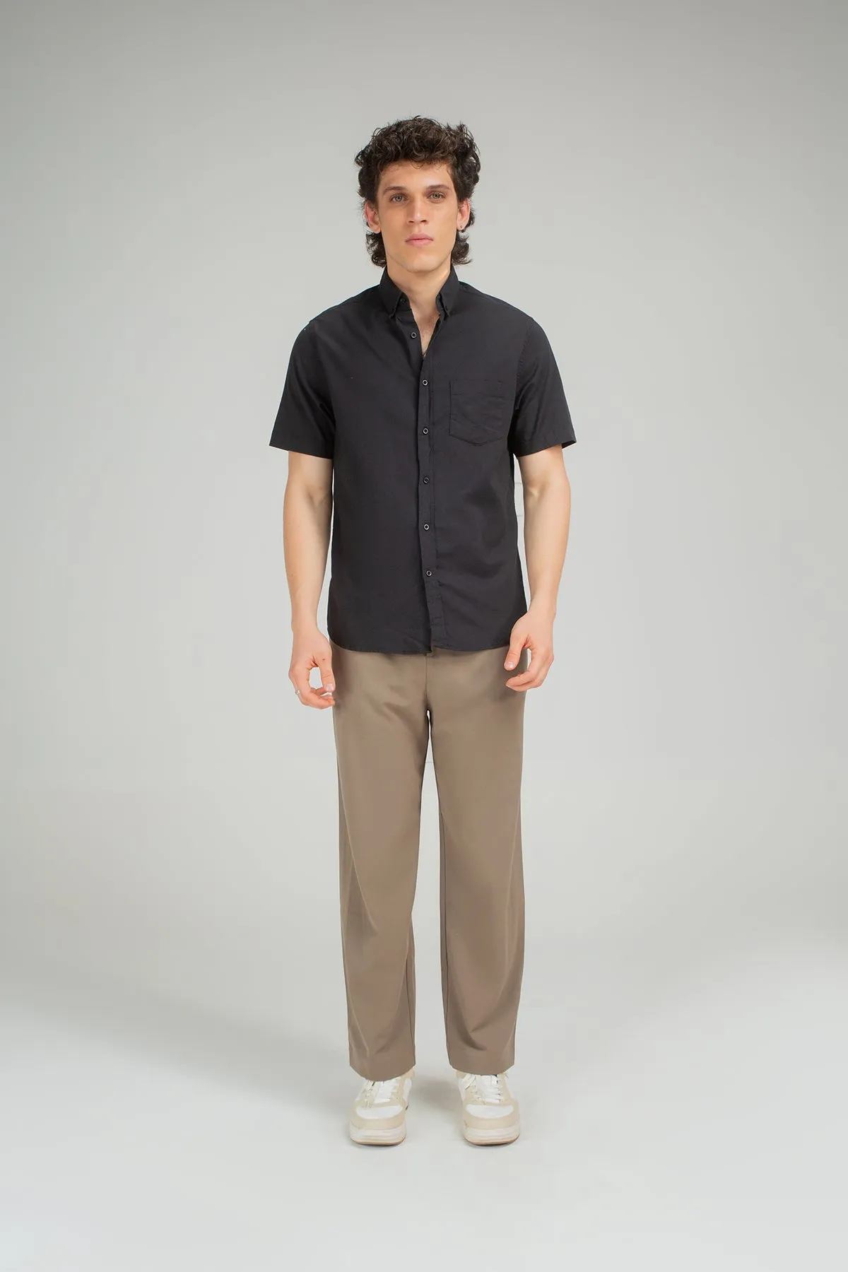 Solid Shirt for men - Black