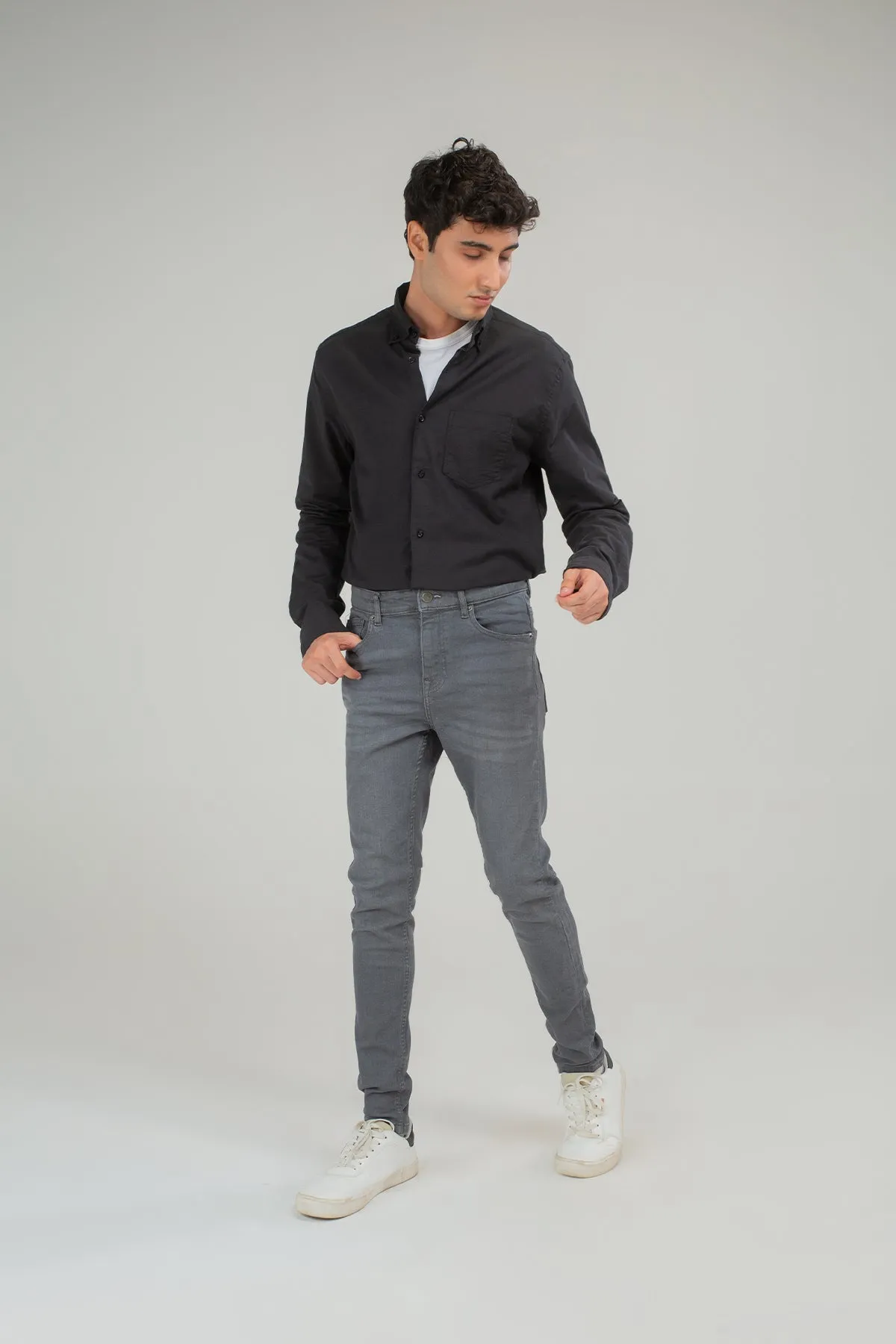 Solid Shirt for men - Black