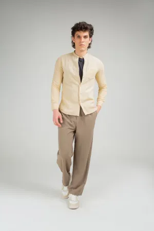 Solid Shirt For Men - Desert Sand - New Arrival