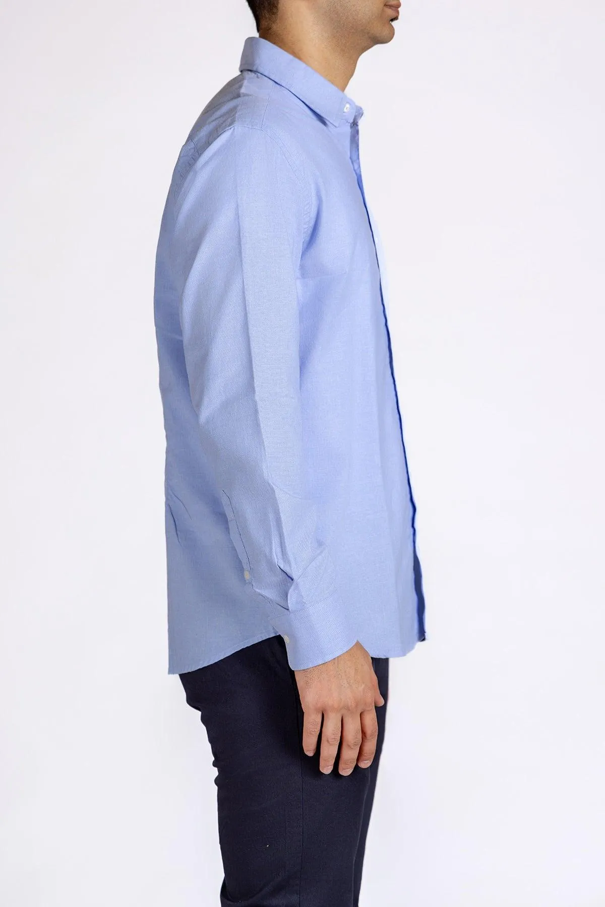Solid Shirt For Men - Light Blue