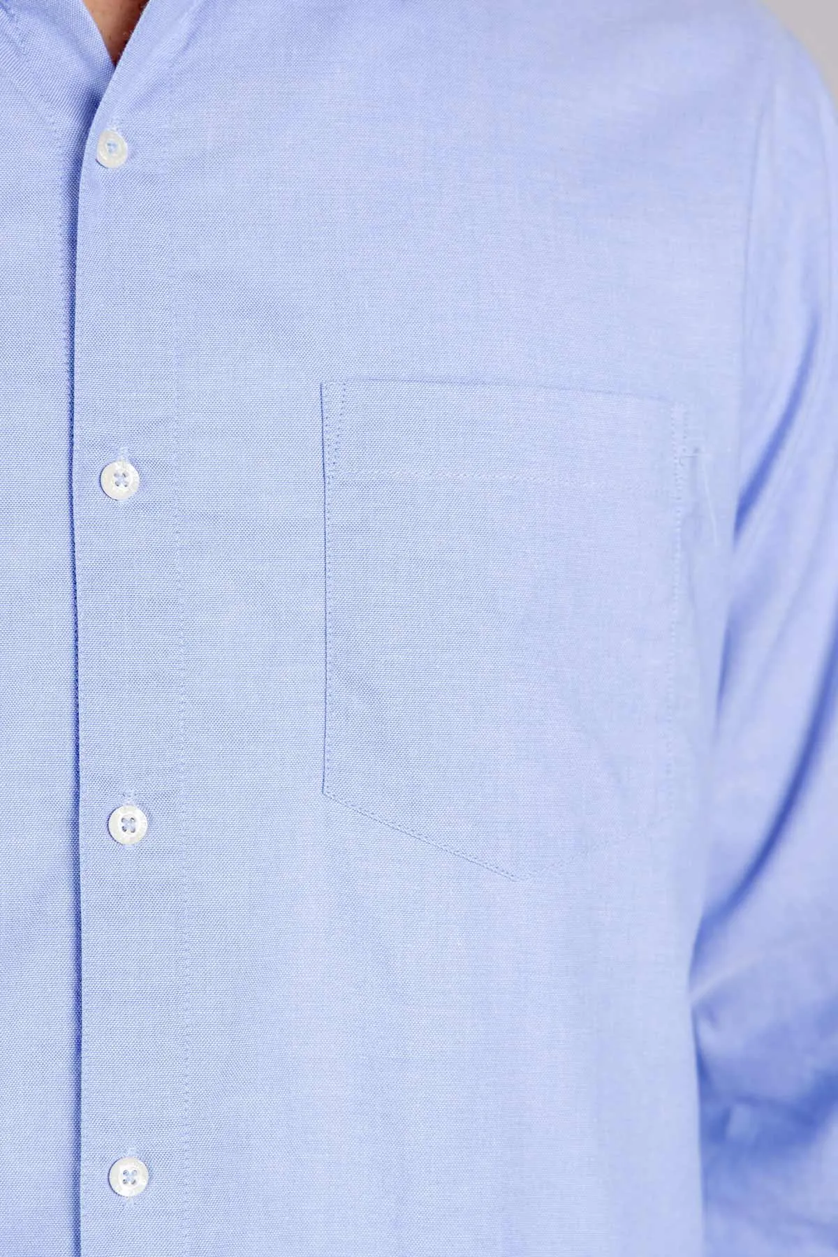 Solid Shirt For Men - Light Blue