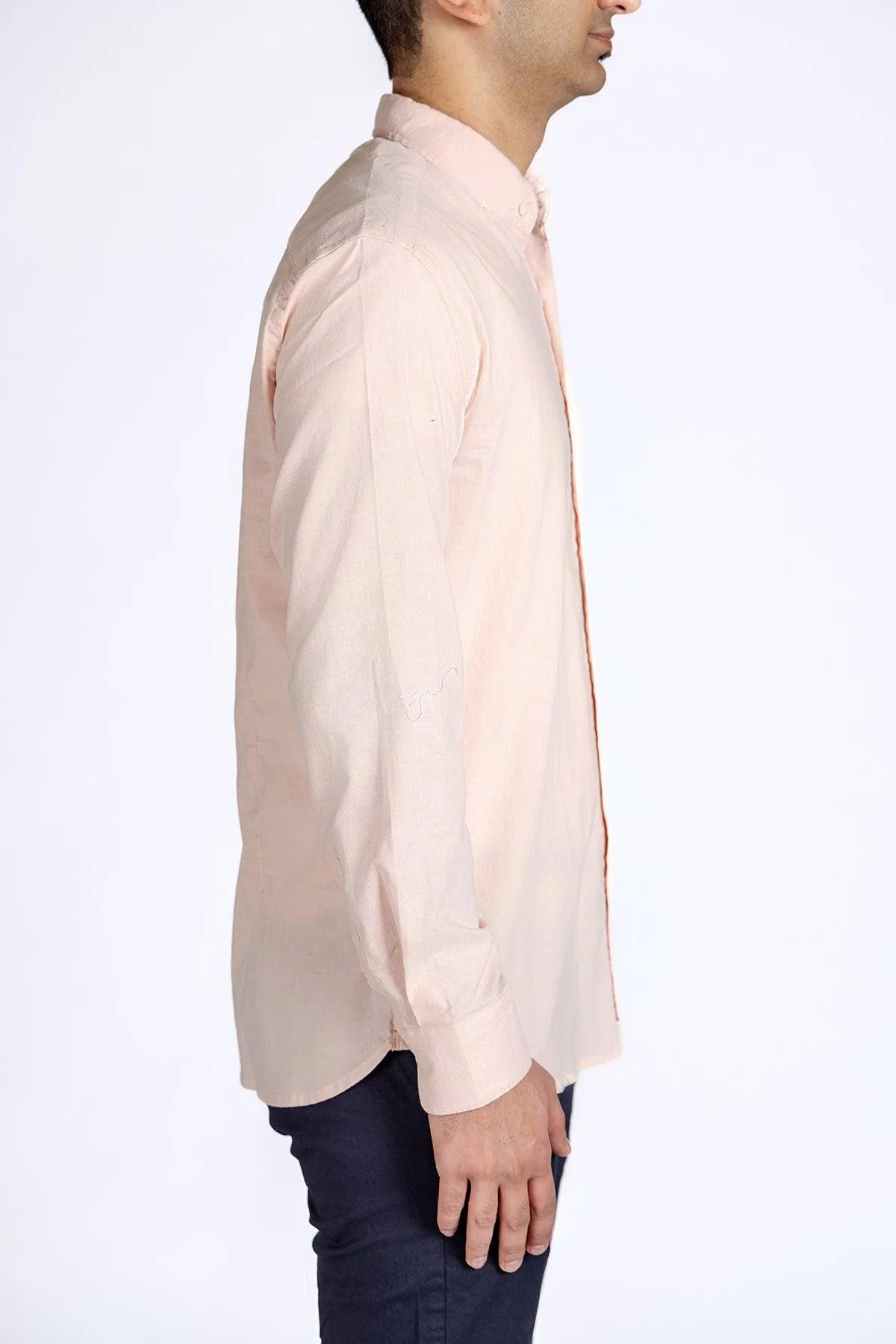Solid Shirt For Men - Peach