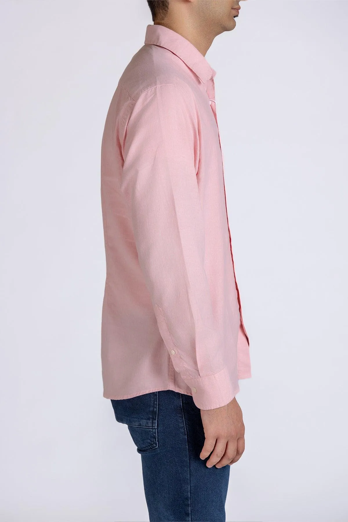 Solid Shirt For Men - Peach
