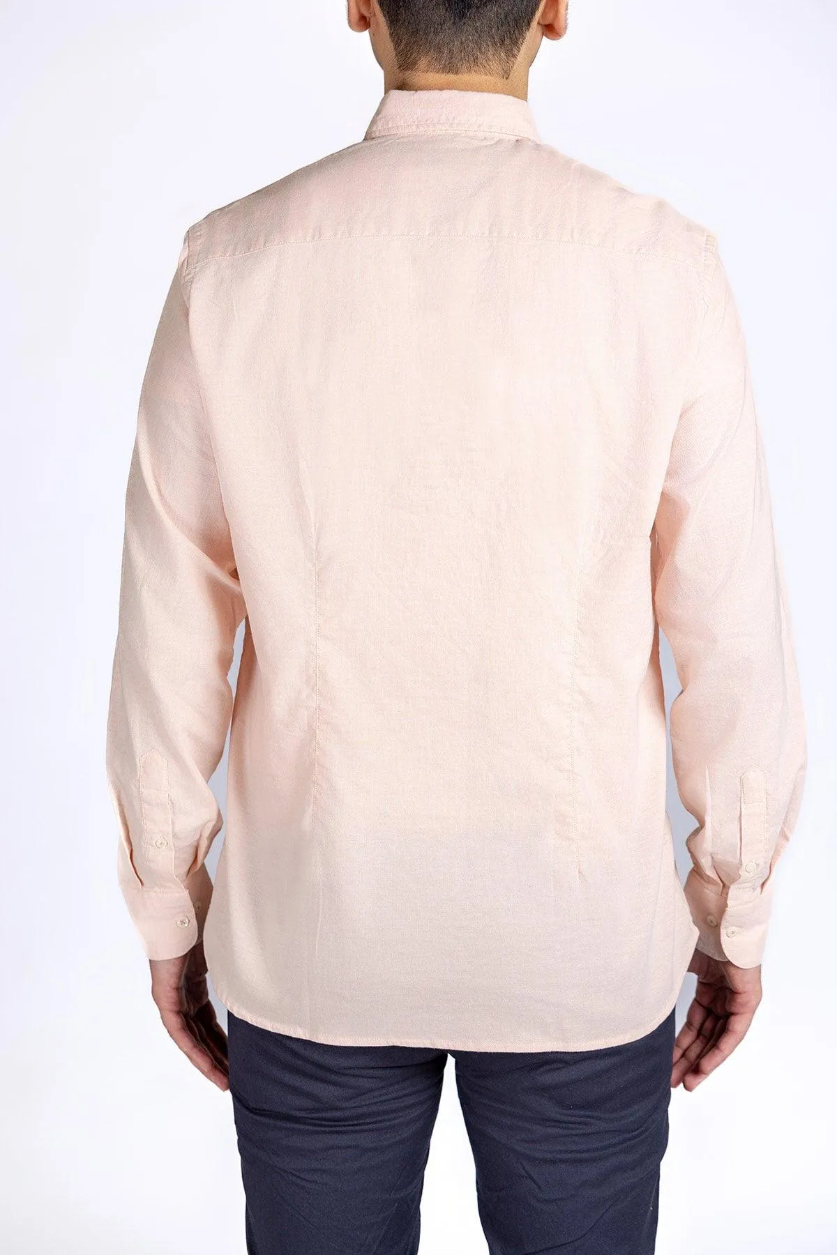 Solid Shirt For Men - Peach