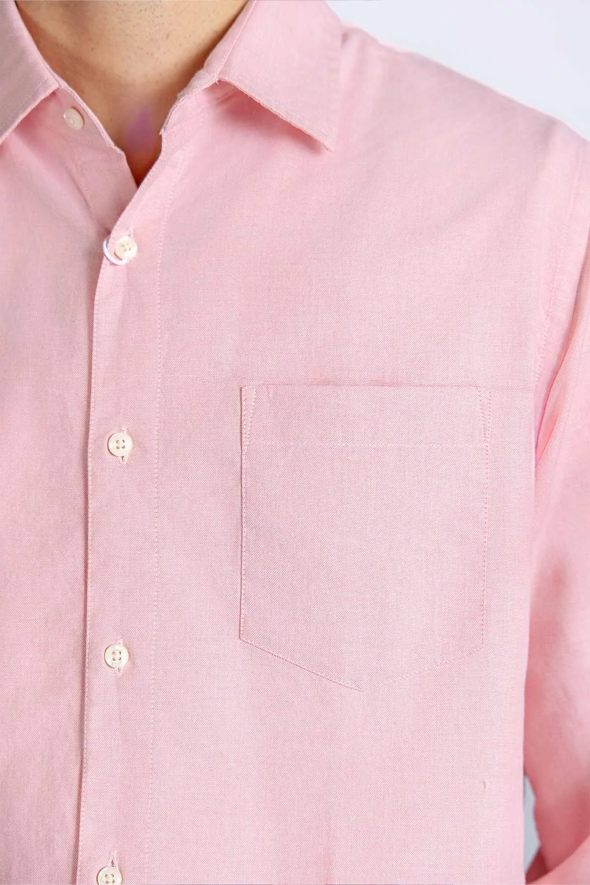 Solid Shirt For Men - Peach