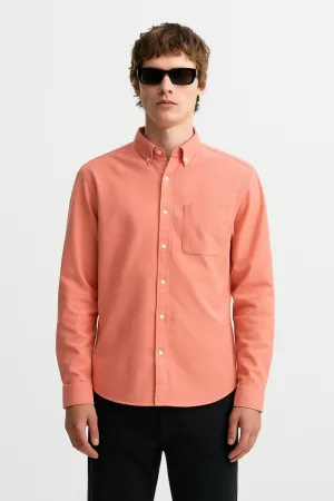 Solid Shirt For Men - Rose - New Arrival