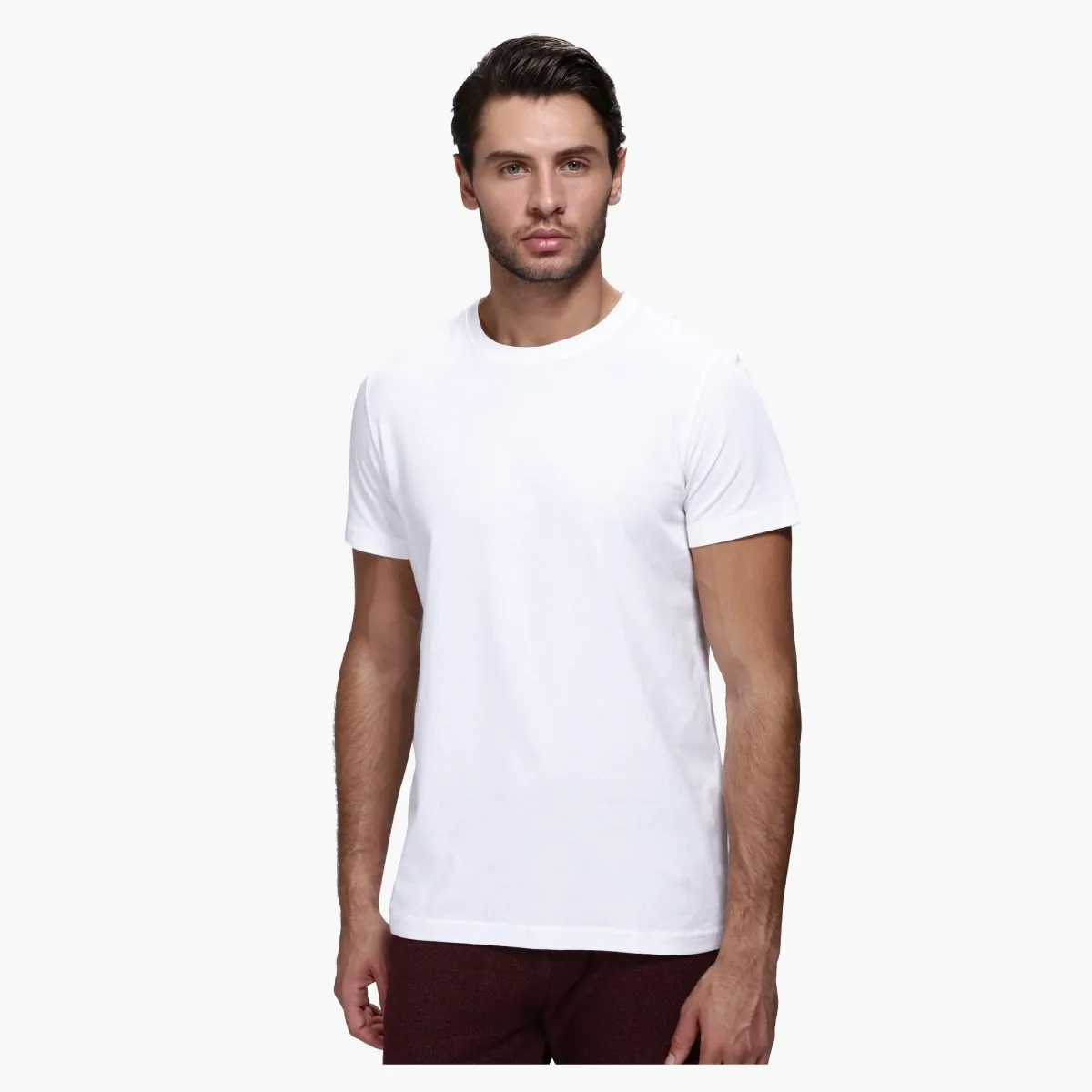Solid T-Shirt For Men - White