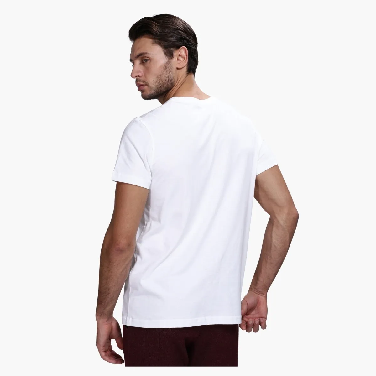 Solid T-Shirt For Men - White
