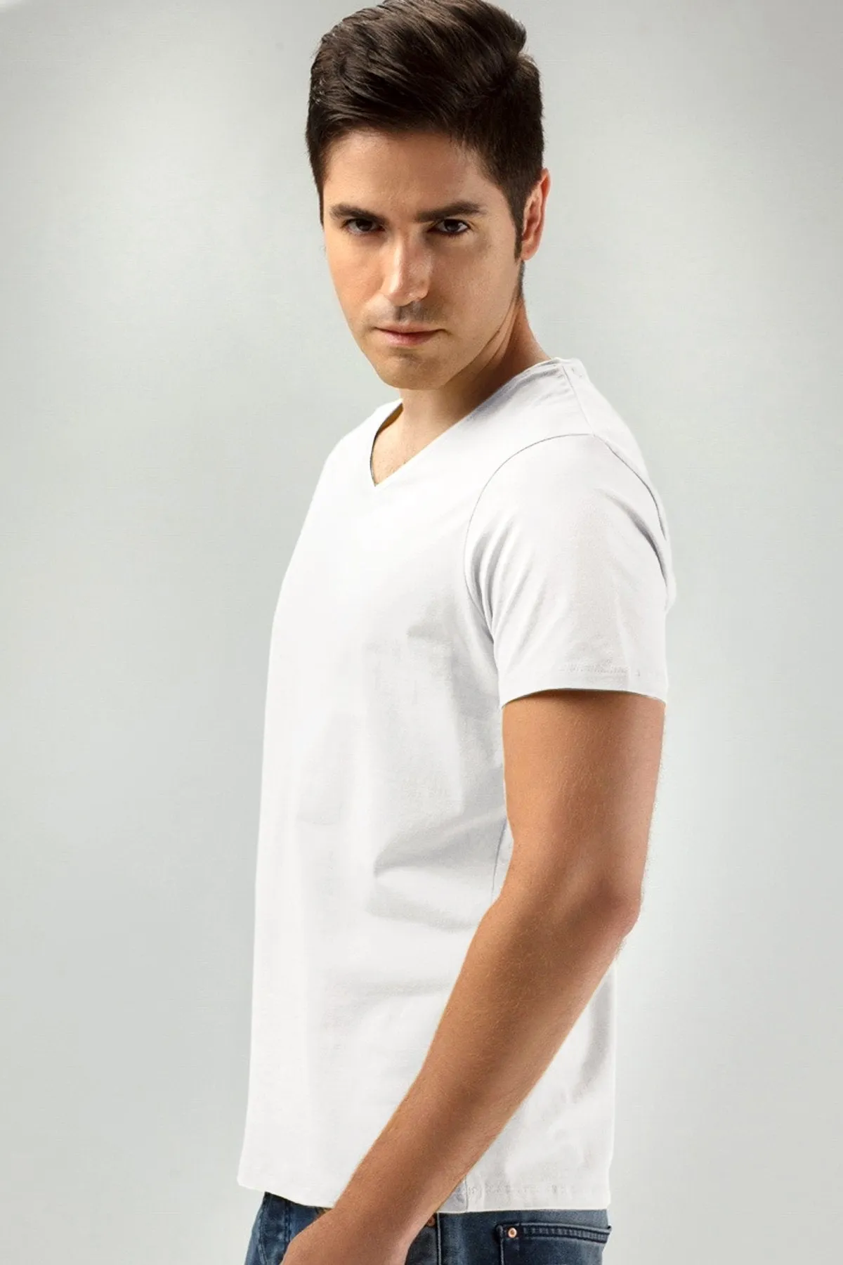 Solid T-Shirt For Men - White