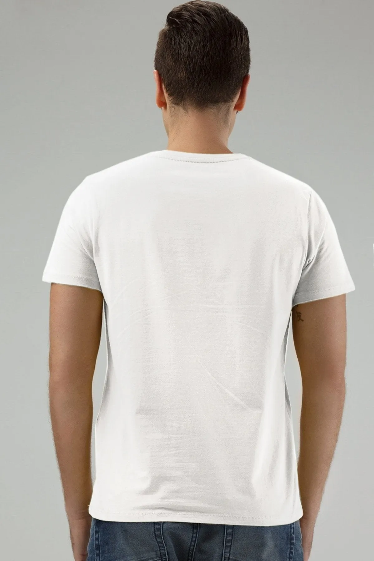 Solid T-Shirt For Men - White