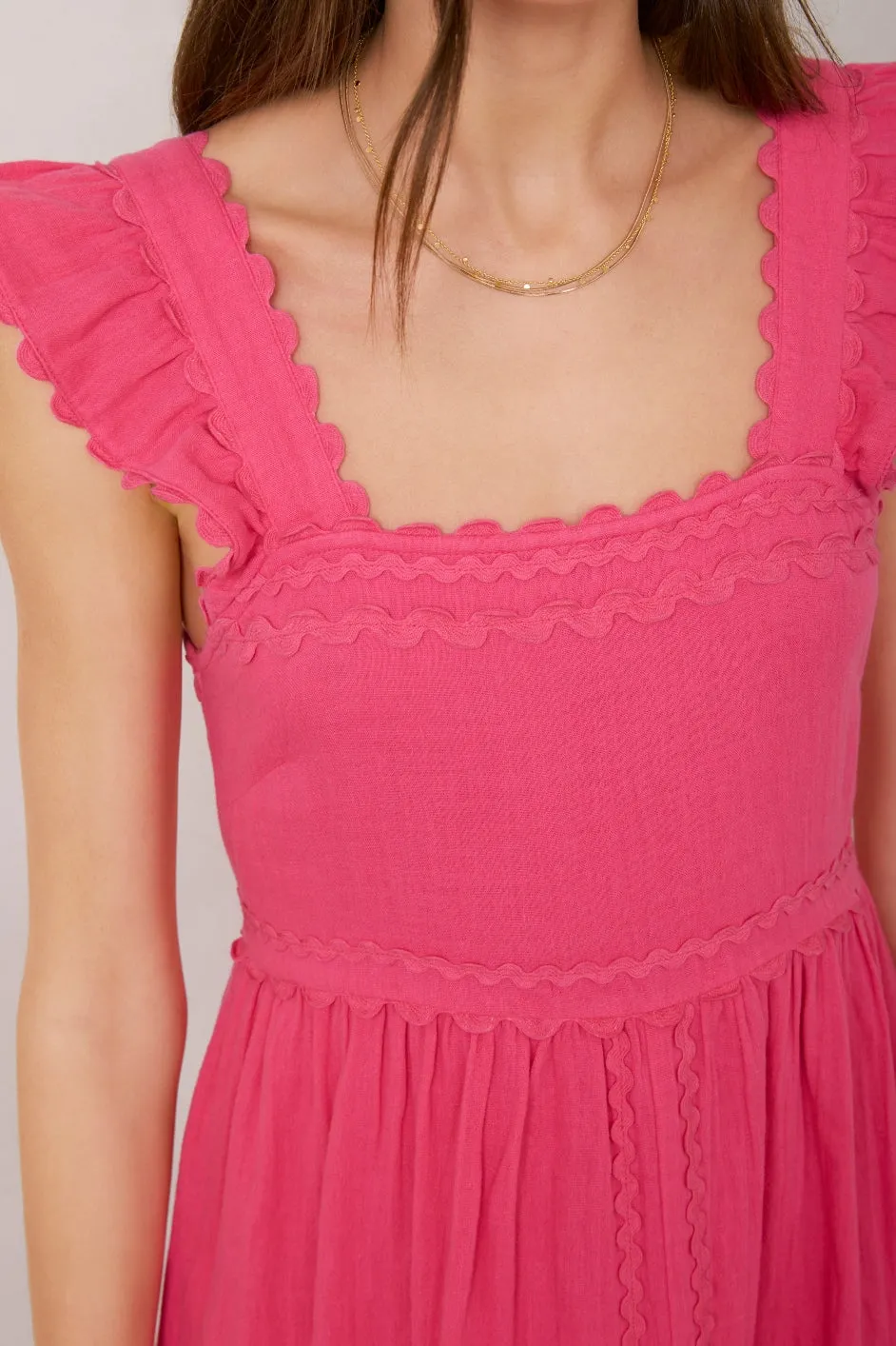 Sophia Dress - Raspberry Pink
