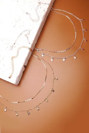 Star Layering Necklace (Gold or Silver)
