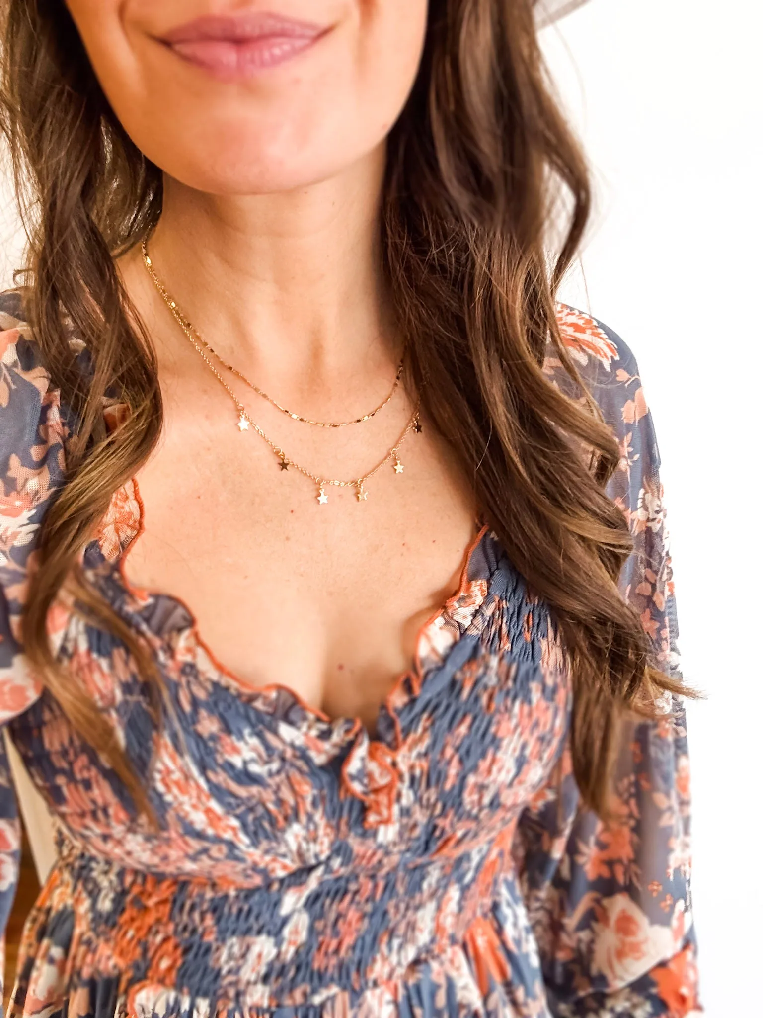 Star Layering Necklace (Gold or Silver)