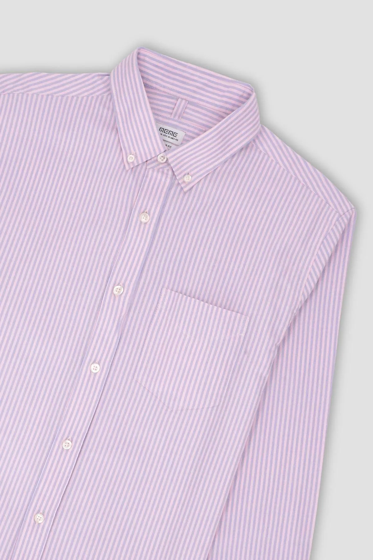 Stripe Button Down Shirt For Men - Indigo
