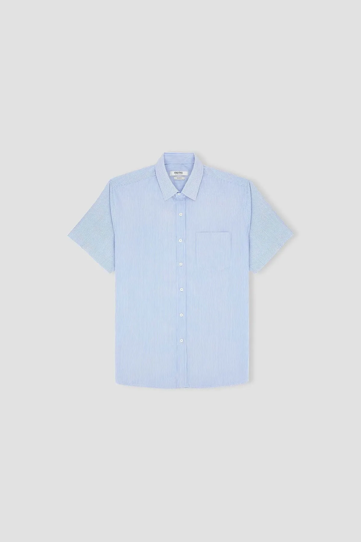 Stripe Half Sleeve Shirt For Men - Blue Stripe