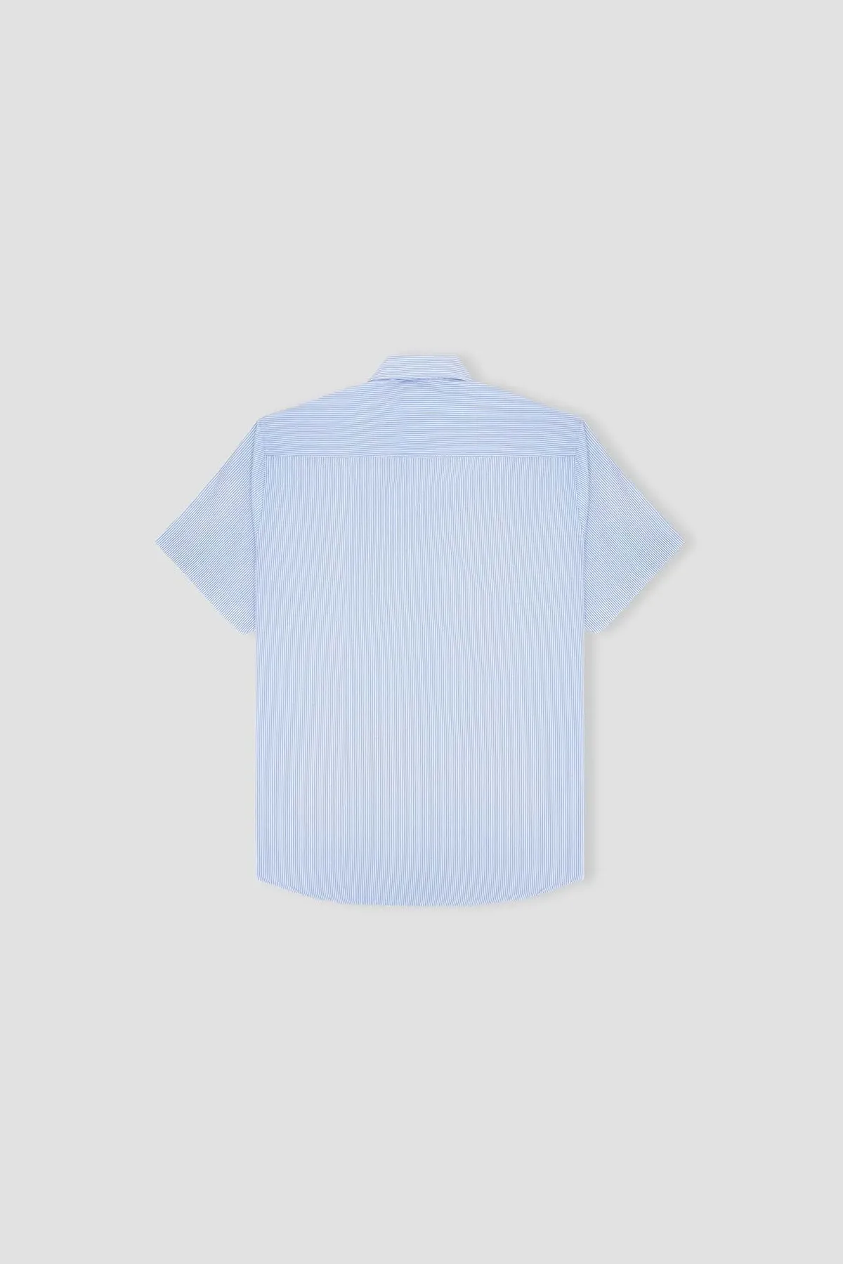 Stripe Half Sleeve Shirt For Men - Blue Stripe