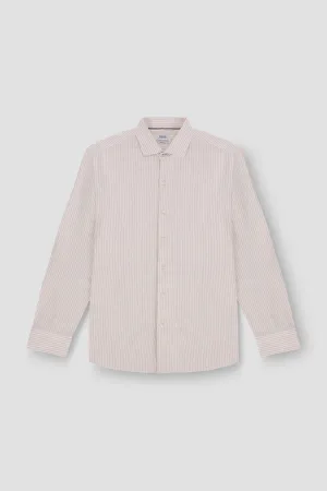 Stripe Shirt For Men - Beige