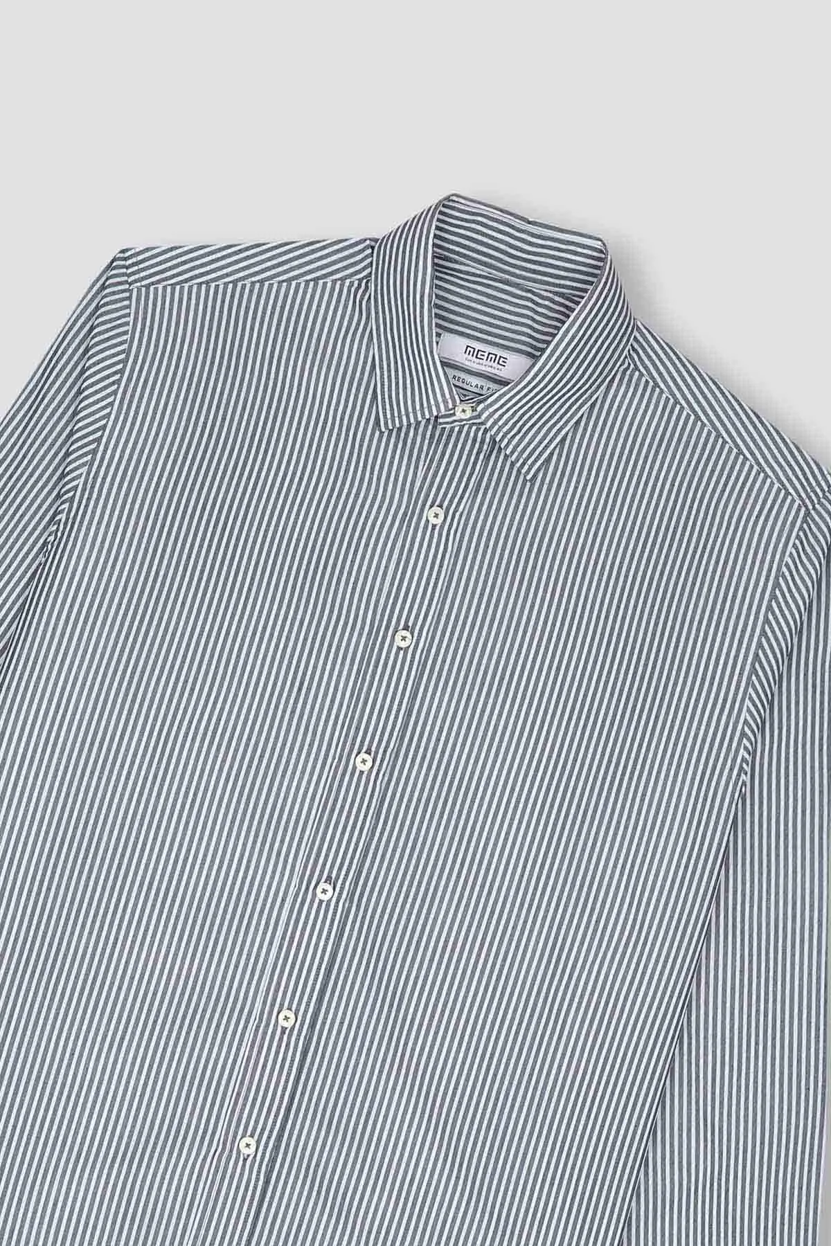 Stripe Shirt For Men - Grey