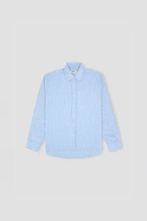 Stripe Shirt For Men - Indigo