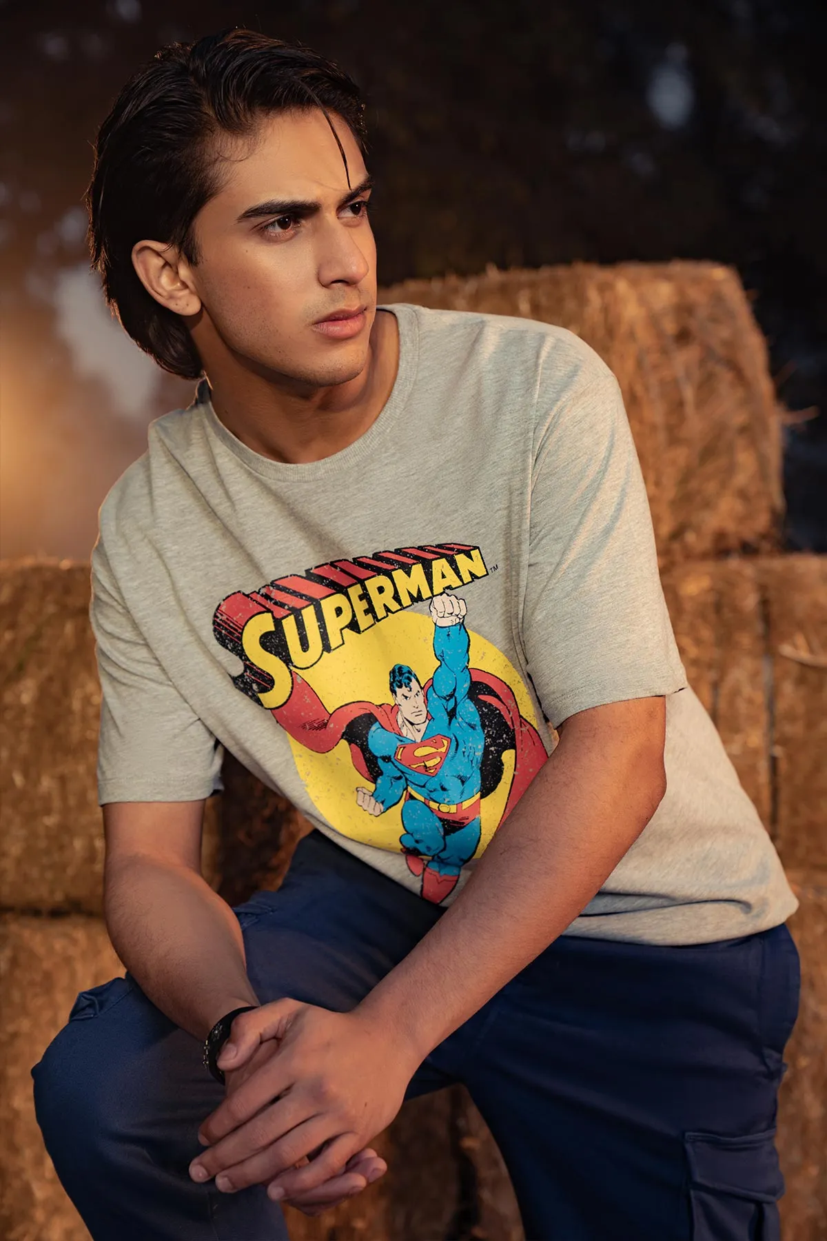 Superman T-Shirt For Men - Heather Grey