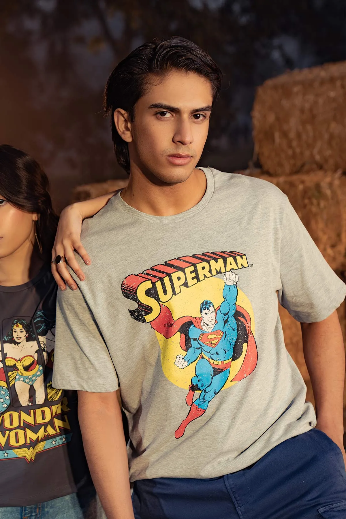 Superman T-Shirt For Men - Heather Grey