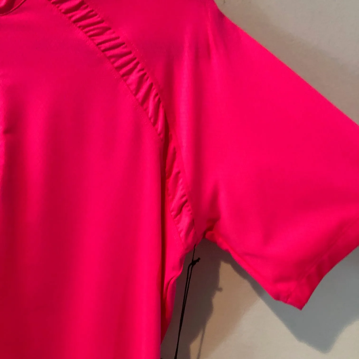 Tail Top GE1641-1176 mini mock zip top with ruching