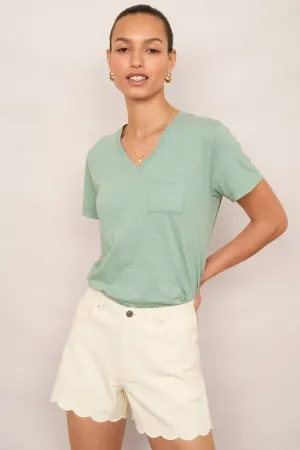 Tiana Tee Shirt - Sage Green