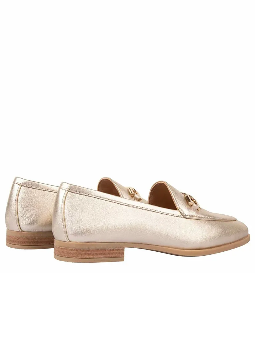 Unisa Dalcy Gold Loafers