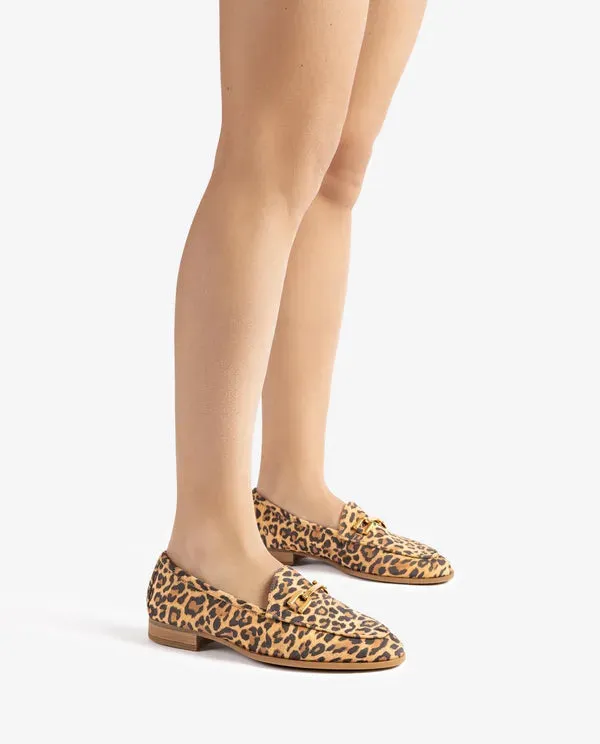 Unisa Dalcy Leopard Print Loafers