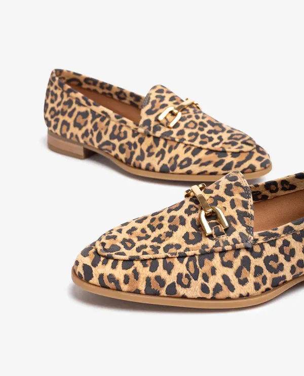 Unisa Dalcy Leopard Print Loafers