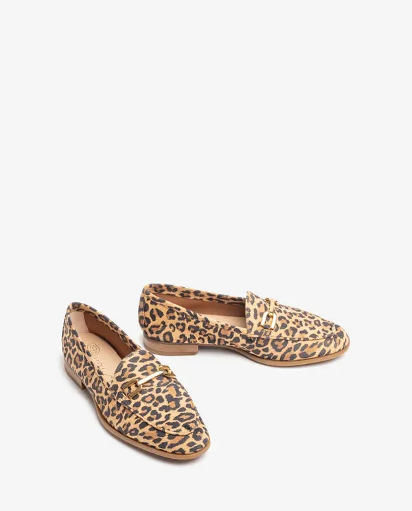 Unisa Dalcy Leopard Print Loafers