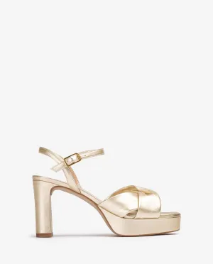 Unisa Onoa Gold Sandal w/Ankle Strap