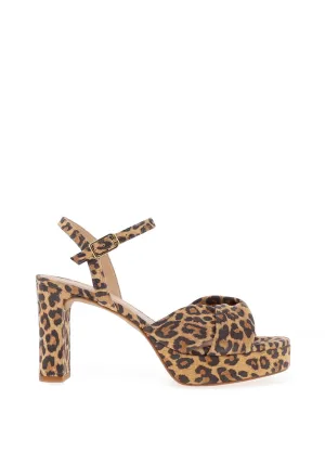 Unisa Onoa Leopard Print Sandal w/Ankle Strap