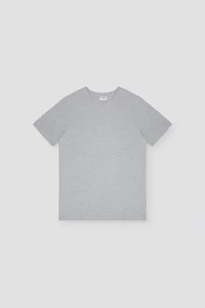 V-Neck Basic T-Shirt For Men - Heather Grey