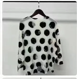 Vanite Couture Top 88238 White Dots F24